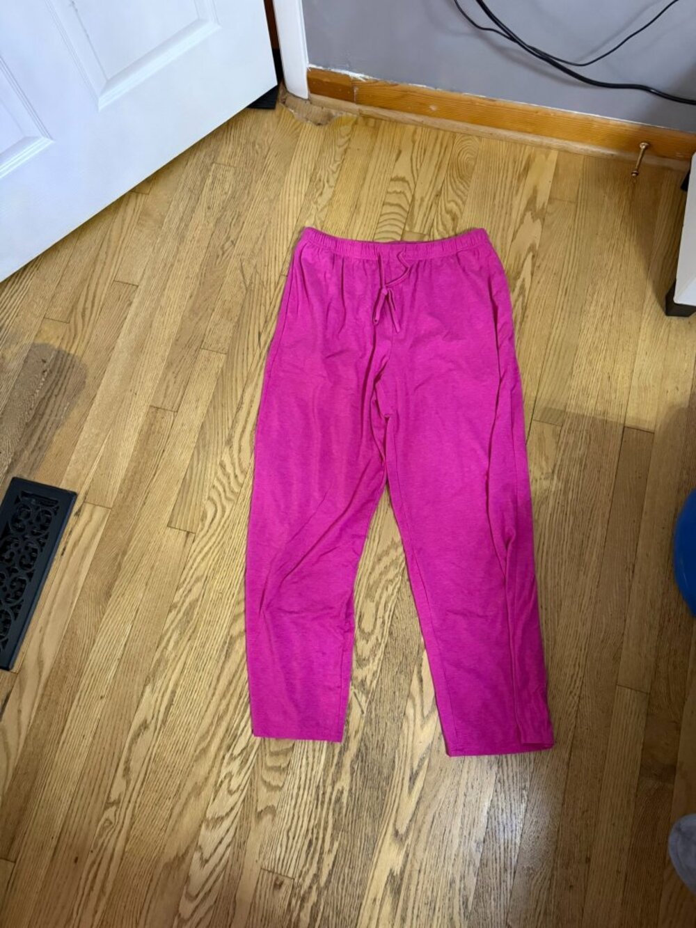 Ekouaer Hot Pink Wide Leg Pajama Pants